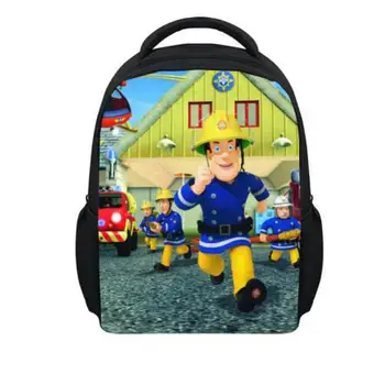 

New Arrival Mini School Bags for Boys Cartoon Hero Fireman Sam Schoolbag Children Baby Kindergarten Bookbag Kid Mochila Infantil