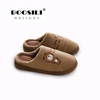 

Pantufas Mules Flip Flops 2020 New Warm Winter Cotton Slippers Male And Female Same Style Soft Cashmere Womens Shoes Discount