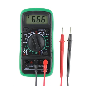 

New XL830L LCD Digital Current Voltage Resistance Transistor Tester Meter Multim