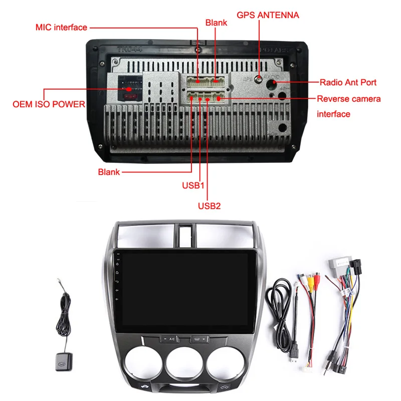 Sale 10"2.5D IPS Android 8.1 Car DVD Multimedia Player GPS For Honda CITY 2008 2009 2010 2011 2012 2013 audio radio stereo navigation 5