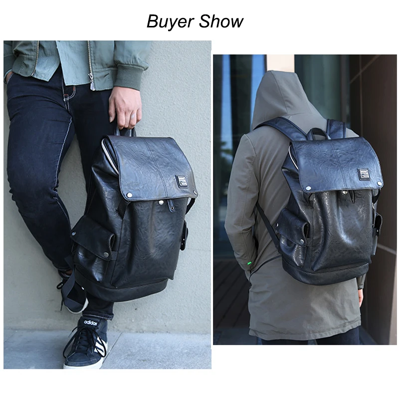 2019 nuevo cuero de la Pu de los hombres Mochila de viaje bolsa Anti robo Mochila hombre moda impermeable Mochila Diseño de paquete 2019 nuevo cuero de la Pu de los hombres Mochila de viaje bolsa Anti robo Mochila hombre moda impermeable Mochila Diseño de paquete