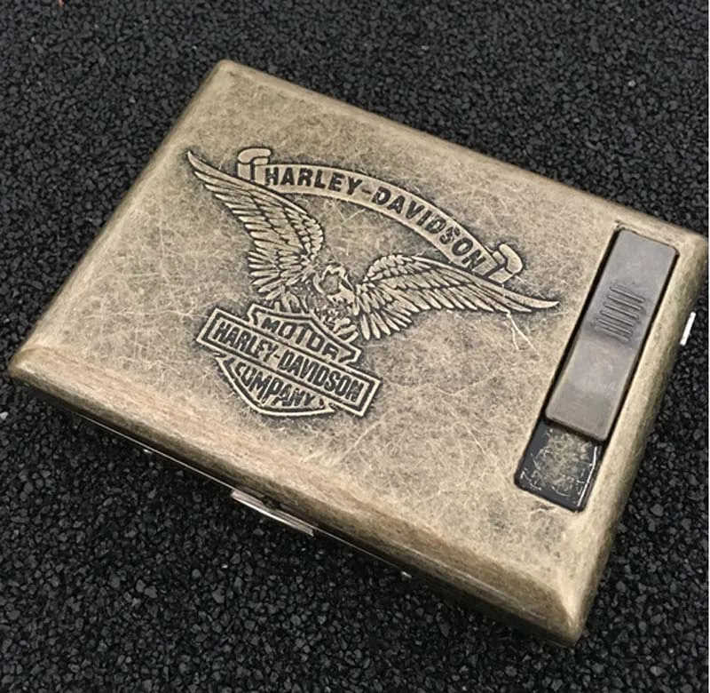 HARLEY DAVIDSON Lighter cigarette case for 20 cigarettes pack eBay
