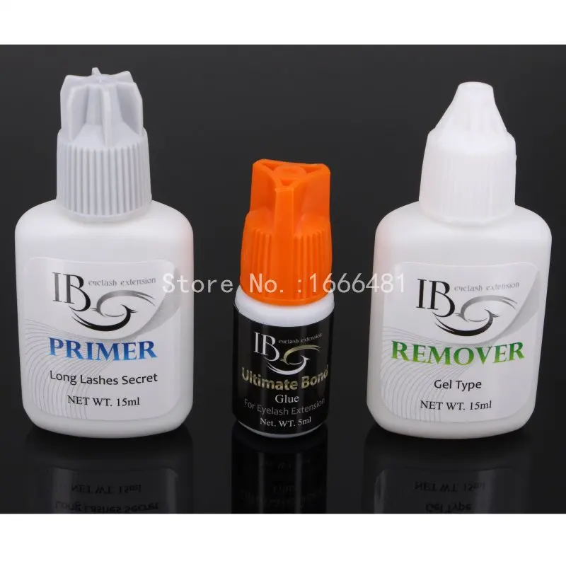 

1 set Eyelash Extensions Kit Primer Orange Cap Glue Remover for Eyelash Makeup Tools