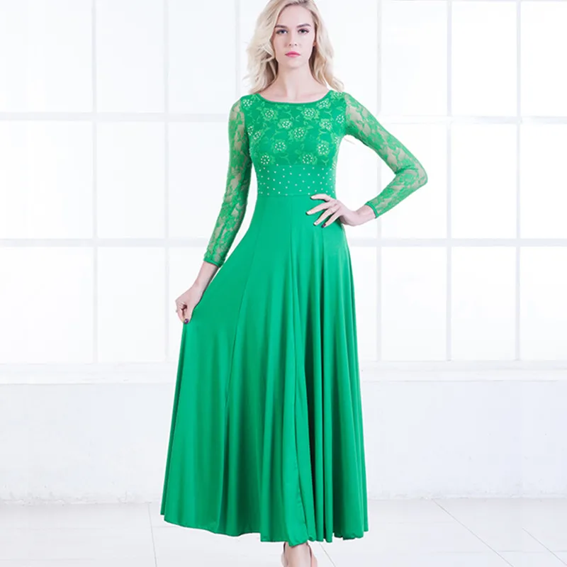 6 colors standard dance dresses women flamenco dress ballroom waltz dresses social dress tango modern dance costumes
