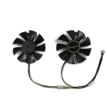 

2pcs/set PowerColor Red Dragon RX480 RX580 RX470 VGA GPU Graphics Alternative Cooler fan For RX 580/480/470 Video Card Cooling