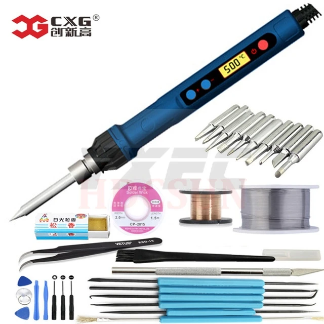 

Free shipping CXG 110V/220V EU/US D60W/D90W/D110W with sleep function solder iron lcd digital with new heater technology