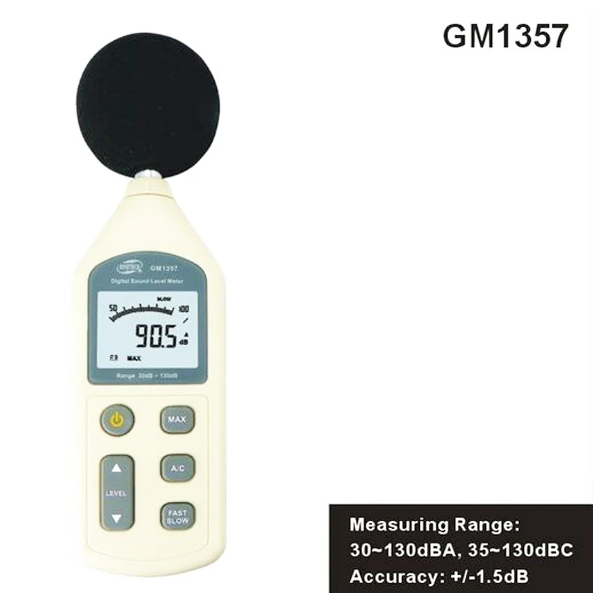GM1357 Digital Sound Level meter ,LCD Sound Noise Level Meter Tester 30
