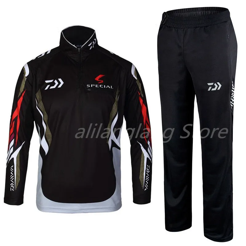 

New Fishing Clothing sets Outdoor Sportswear suit Breathable summer fishing Clothes Sun UV Protection fishing Fishing pants a2