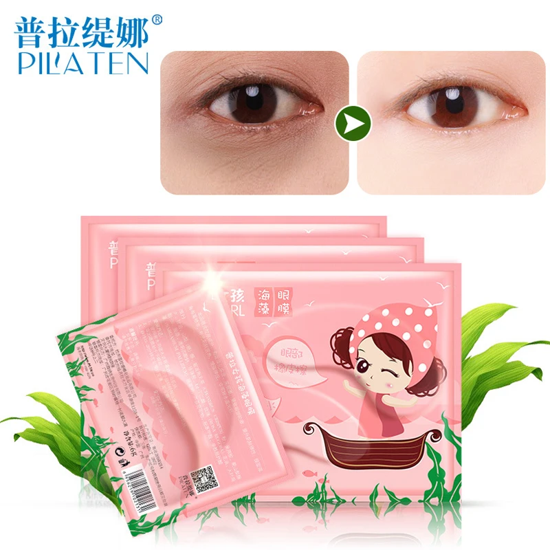 

10pcs=5Pack Crystal Collagen Eye Mask Fade Dark Eyes whey protein protei colageno eye patches bioaqua stripe ojeras face cream
