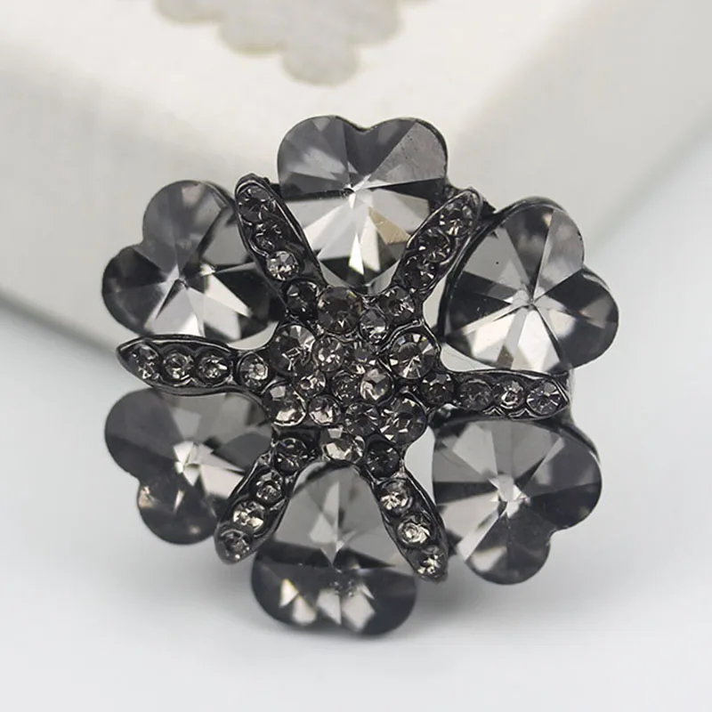 28 мм/38 MM Diamond цветы металлические пуговицы из искусственного бриллианта для пошив