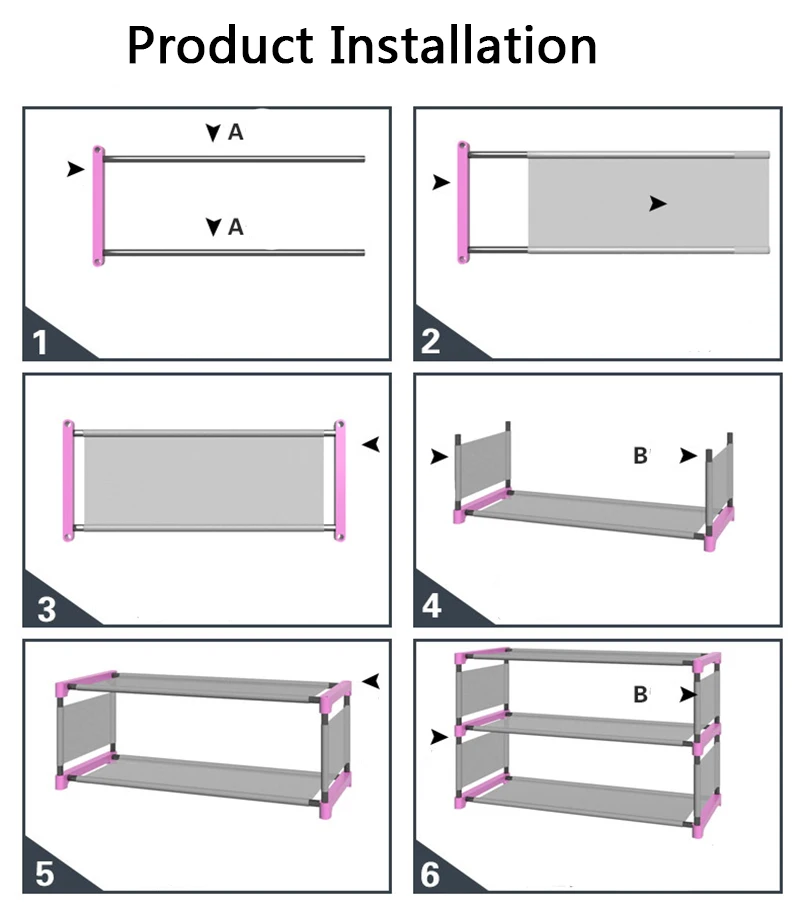 Простая подставка для обуви ментальная многослойная сборка стеллаж хранение обуви современный минималистичный пылезащитный нетканый