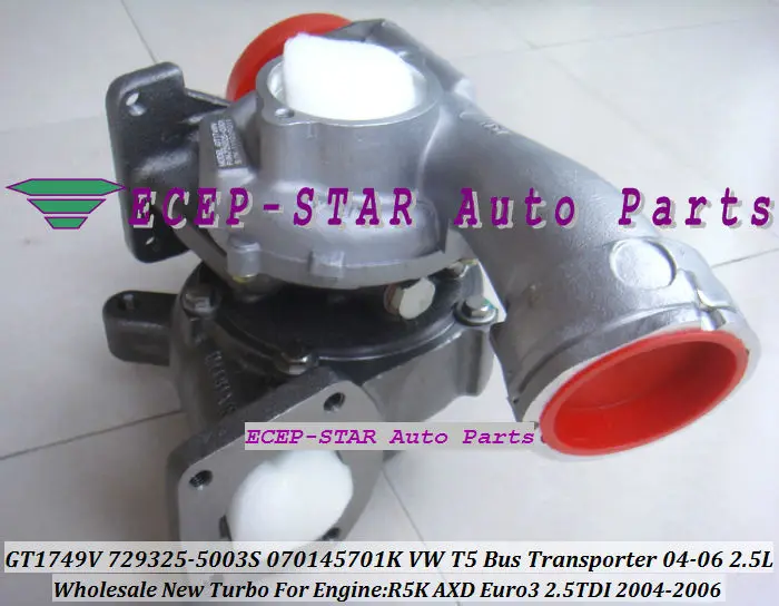 GT1749V 729325 5003S 5002S 070145701K Turbo турбонагнетатель для VOLKSWAGEN VW Bus Transporter T5 2004 06 R5K AXD л|turbocharger