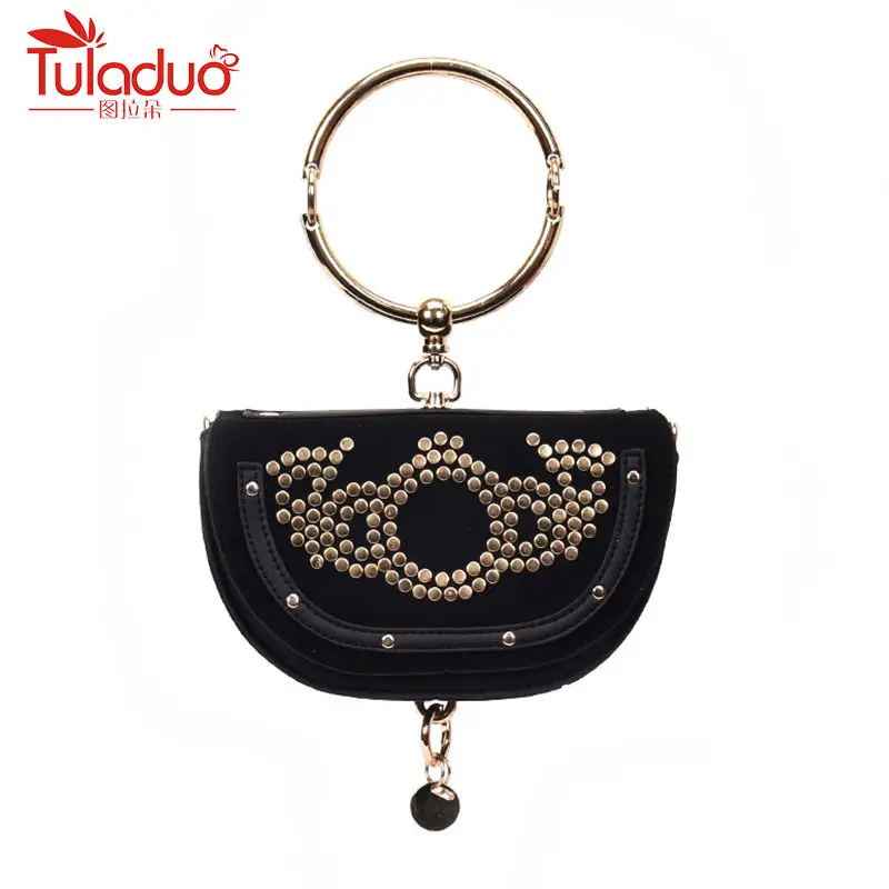 

Fashion Women Bag High Quality PU Leather Casual Saddle Handbag with Ring Handle Rivet Women Messenger Bags TravellerMood
