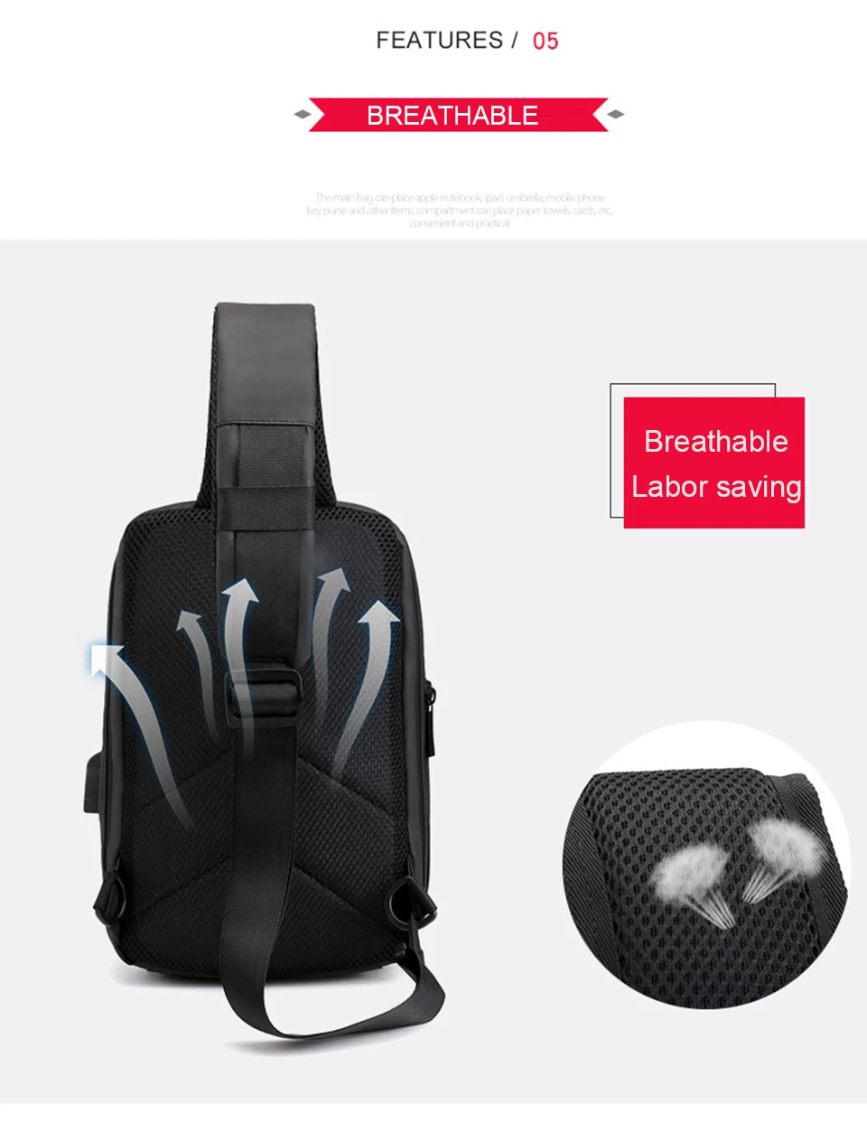 Crossbody Bags Chest Bag Men Shoulder Bag Male Messenger Women Waterproof Sac Bolsa Cross Body Business School Mens Strap Packs (9)