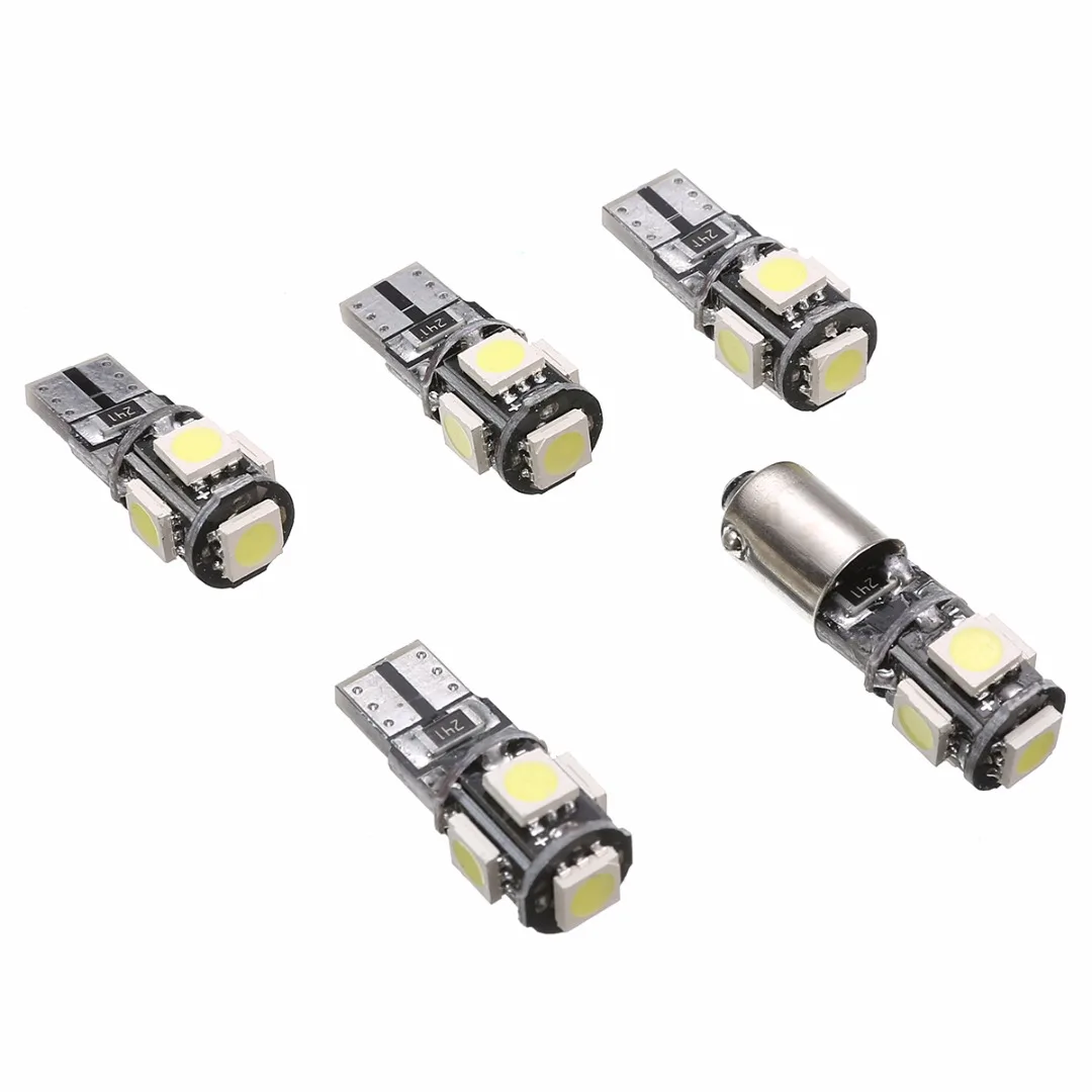 15Pcs/Set Super Bright White LED 12V Car Interior Dome Map Trunk Light Bulb Kit For Mercedes Benz C Class W 203 2000 - 2007