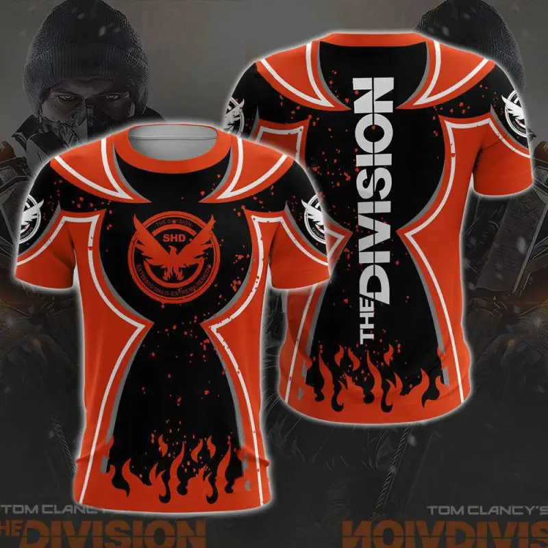 

3D Printed Hip Hop Short Sleeve Tom Clancy's The Division 2 Unisex Harajuku Video Games T Shirt/Sweatshirt/Hoodie Tops Cosplay