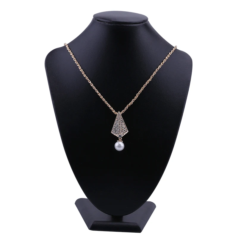 1pcs Black Choker Necklace Pendant Display Bust Stand Holder CHICin