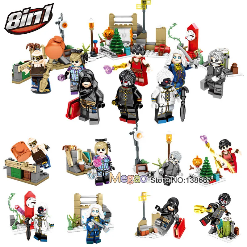 

1 Lot of 8 IN 1 Tribal Glory The Nether Miniigures Super Hero Spiderman Dragon Ball Legoings Building Blocks Toys For Children