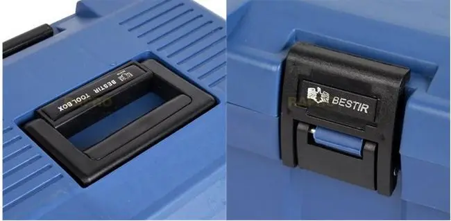BESTIR пластиковый ящик для инструментов Размер: 1" синий цвет Высокое качество ящик для инструментов чехол для инструментов, № 05121, скидка