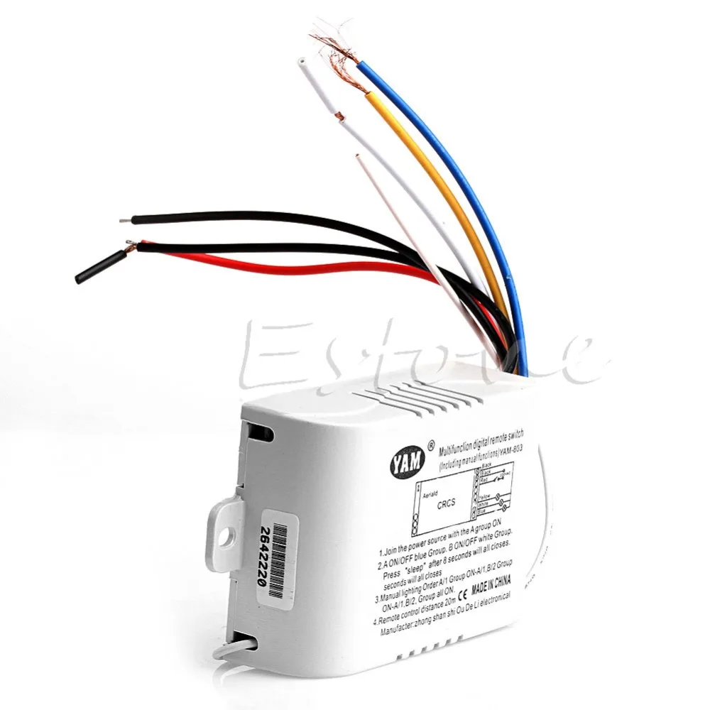  Wireless 1/2/3/ Channel ON/OFF Lamp Remote Control Switch Receiver Transmitter Electrical Equipment - 32854286286