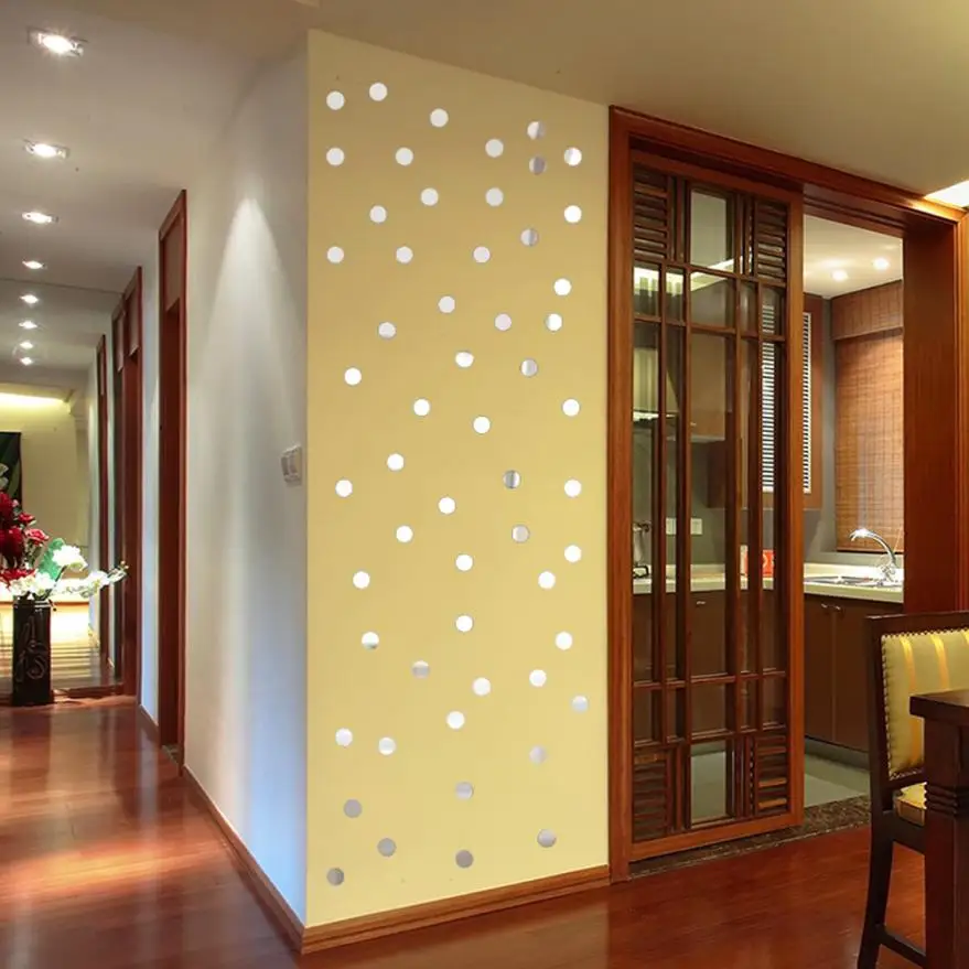 Wall stickers Home decor living room 100PC 3D Diy Acrylic Wall Sticker