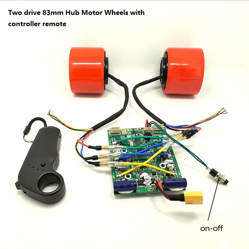 70 мм 83 мм Электрический скейтборд бесщеточный колеса мотора наборы Электрический колеса мотора для скейтборда Longboard E-Skateboard