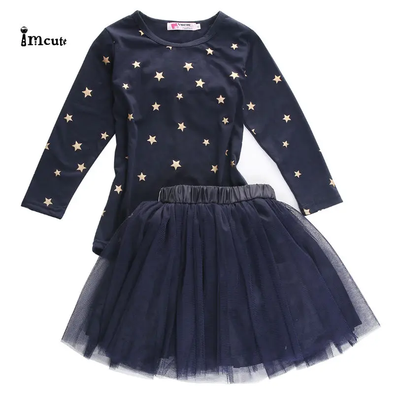 

2019 New Hot Sale Latest Summer Fashion Kids Baby Girl Princess Party Top Tutu Skirts 2PCS Clothes 2 3 4 5 6 7T