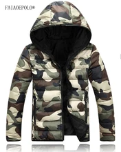 2017 Winter Warm Parkas men thicken jacket men cotton thicker Camouflage parka men Slim Fit Hood Fit Snow Cold Lovers Coat M-3XL