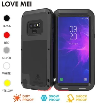 

Love Mei Life Waterproof Shockproof Aluminum/Metal Cover Case For Samsung Galaxy Note 9 8 S10 S9 S8 Plus S10 E