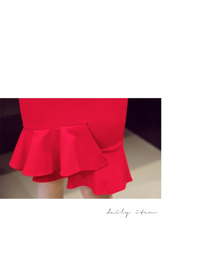 S-5XL Новый 2019 с оборкой, с высокой посадкой русалка юбка элегантные женские юбки пикантные посылка бедра модная юбка милые дамы облегающая
