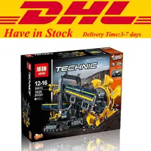 In Stock LEPIN 20015 3929Pcs Technic Bucket Wheel Excavator Model Building Kit Minifigure Blocks Brick Compatible Toy Gift 42055