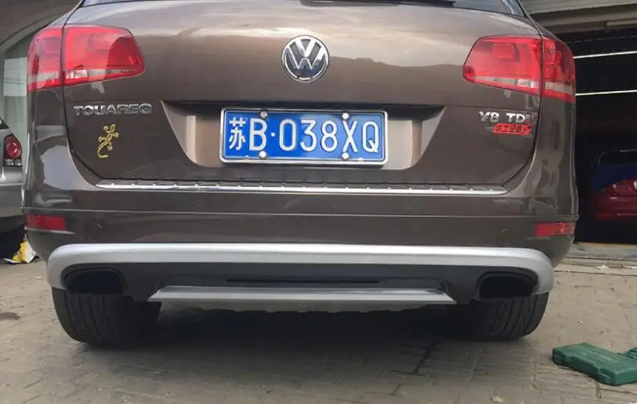ABS нержавеющая сталь Передний + задний бампер автомобиля протектор Защита