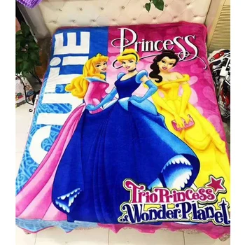 

New Arrival 2018 Flannel Winnie Blanket Throw 150x200cm Three Princesses Disney Cartoon Blanket for Children on Couch/Bed/Plane