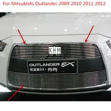 Высокое качество алюминиевый сплав Передняя решетка Вокруг отделки гоночные грили для Mitsubishi Outlander 2009 2010 2011 2012 автостайлинг