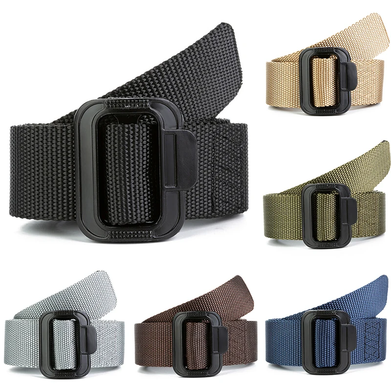 

Casual Elastic Nylon Black Belt Long Waist Belt Military Equipment Army Belt Men Tactical Designer Canvas Belts For Jeans Pants