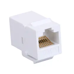 KELUSHI 2 шт. CAT6 ethernet-кабель extender end-to-end адаптер 8P8C RJ45 адаптер сети через модуль расширения для пустой панели