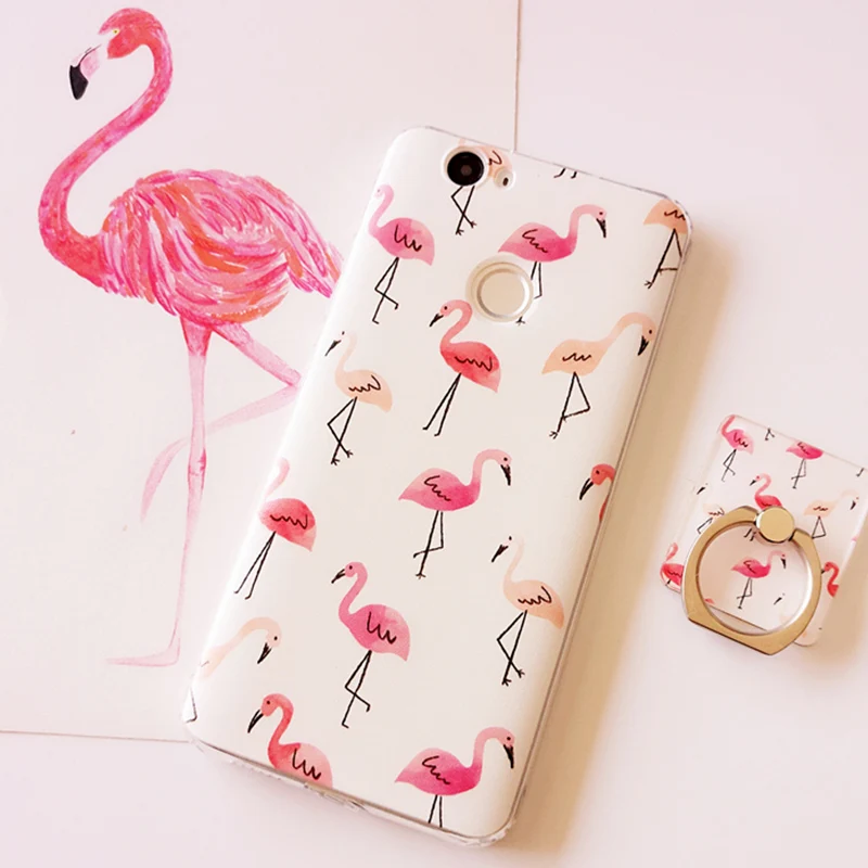 

Huawei p10 lite Plus Case Flamingo For Huawei Nova 2 plus p10 lite Cover Silicone Case For Huawei p10 lite nova 2 Case holder