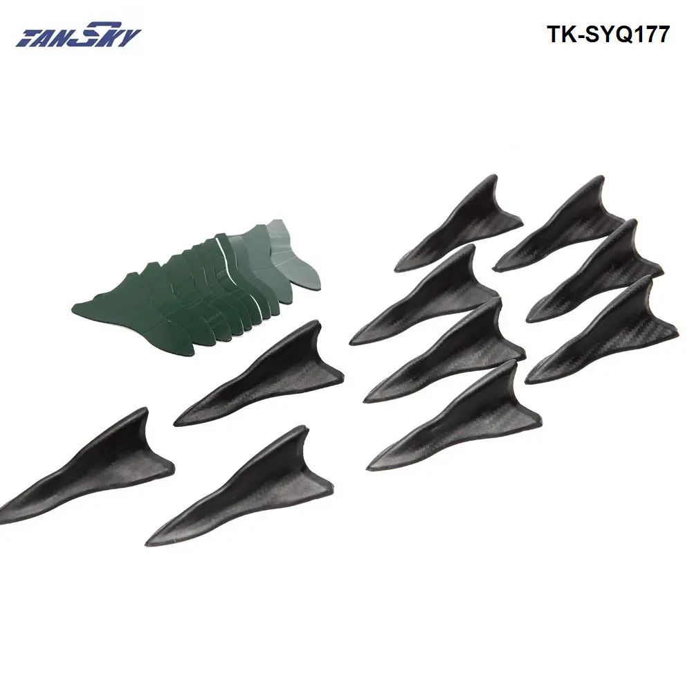 

Carbon Fiber Universal Vortex Generators Roof Shark Fins Spoiler Wing Kit TK-SYQ177