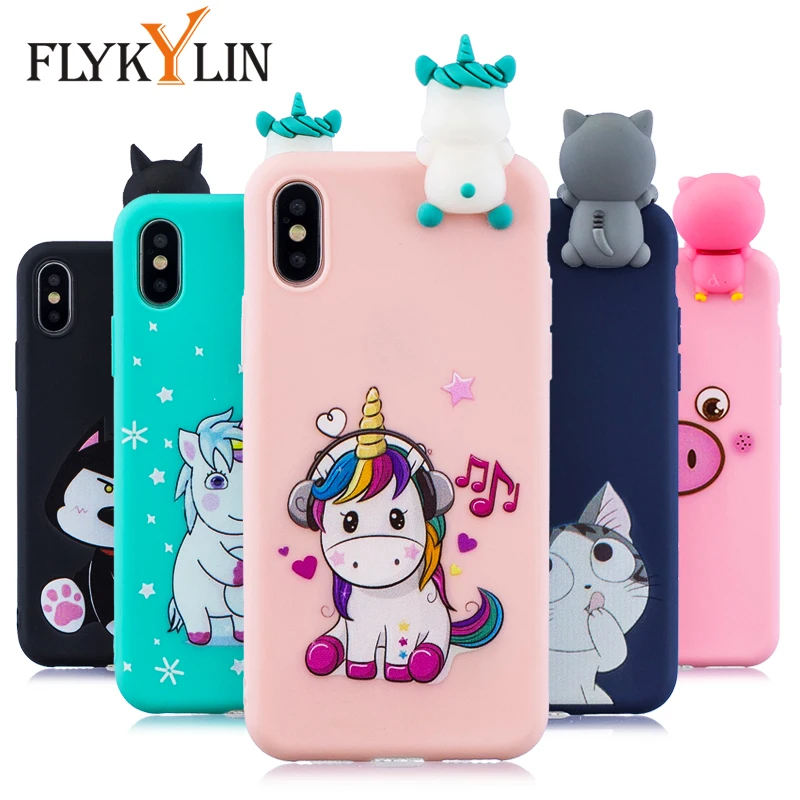 Чехол FLYKYLIN 3D Toys для iphone XS Max чехол для iphone 5S, SE 5 6 6S 7 8 Plus X XS XR задняя крышка Мягкий ТПУ силиконовый мультяшный чехол