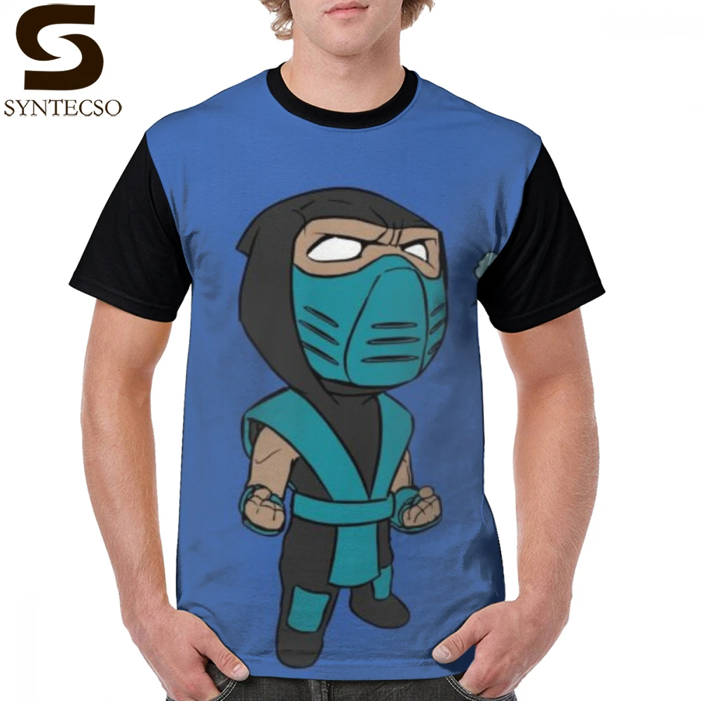 

Sub Zero Mortal Kombat T Shirt Sub-Zero T-Shirt Classic Plus size Graphic Tee Shirt Short-Sleeve Polyester Man Fun Graphic Tshirt