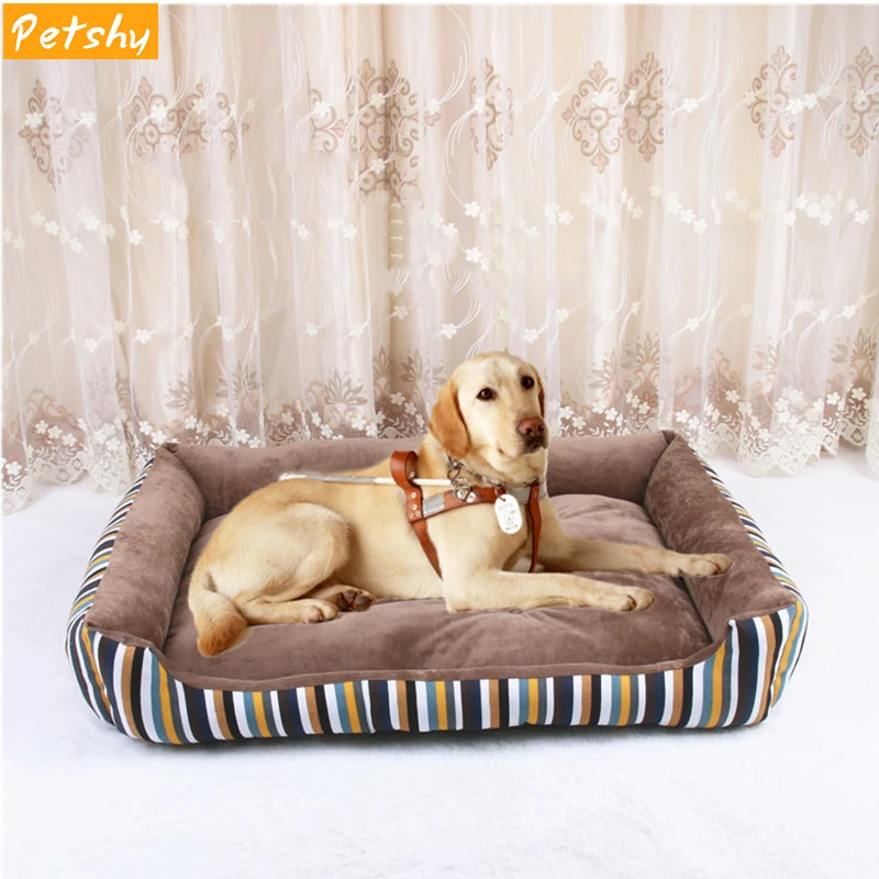 cheap Petshy New Pet Sofa Dog Beds Waterproof Bottom Soft Fleece Winter Warm Cat Bed House Pets Sleeping Mat Cushion For large dogs