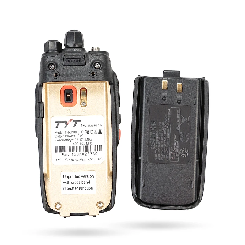 Powerful Long Range 10W Cross Band VHF UHF TYT TH-UV8000D Amateur Radio Transceiver with 3600MAH Li-ion Battery Powerful Long Range 10W Cross Band VHF UHF TYT TH-UV8000D Amateur Radio Transceiver with 3600MAH Li-ion Battery