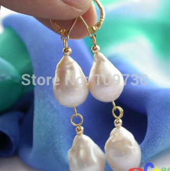 

ry00323 white KESHI REBORN PEARL earring 14KGP