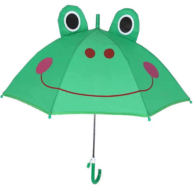 11.Cute Cartoon Children Umbrella Animation Creative Long-handled 3D Ear Modeling Kids Umbrella for Boys Girls