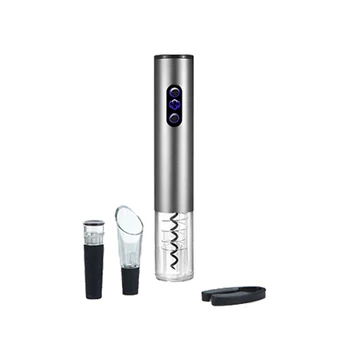 

4PCS Wine Opener Electric Foil Cutter Pump Air Pressure Bottle Opener Automatic Wine Opener Vacuum Stopper Wine Pourer Gift Box