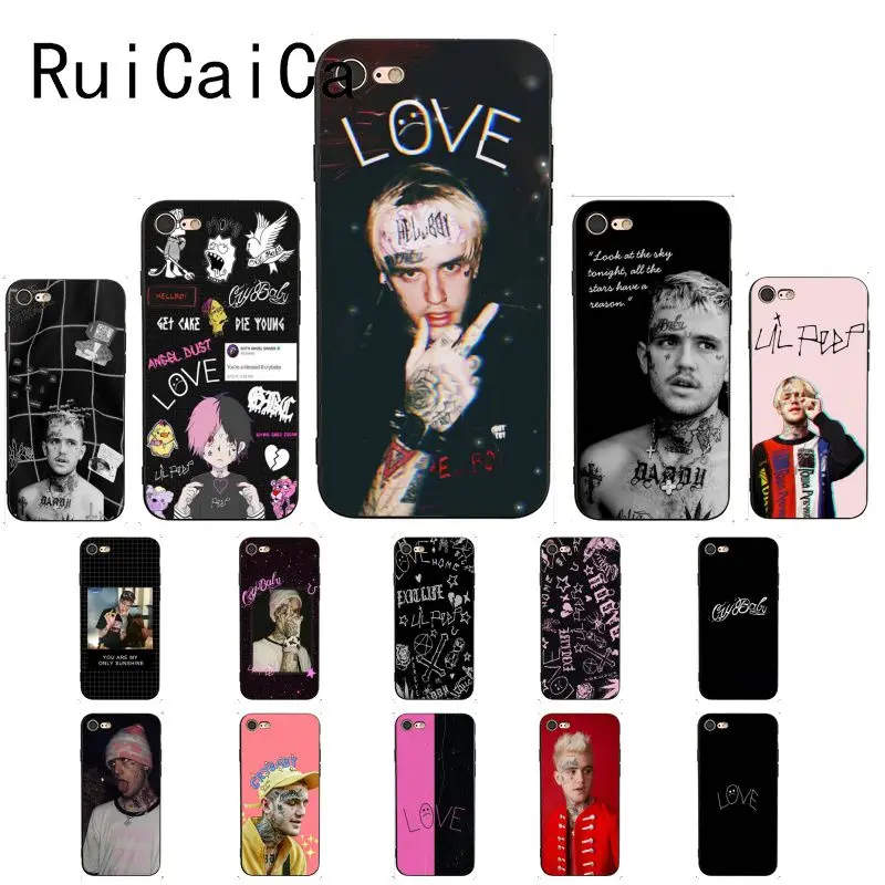 Чехол для телефона Ruicaica Lil Peep hellboy Life is Beautiful Cry Baby Black iPhone 5 5Sx 6 7 7plus 8 8Plus X XS MAX XR 10 |