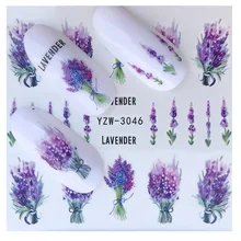 50 шт. наклейки для ногтей Цветущий цветок для дизайна ногтей переводные наклейки для ногтей Переводные Слайдеры для тату маникюрные обертывания инструменты