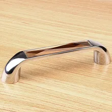 96mm Fashion deluxe diamond furniture decoration handle k9 brown crystal drawer cabinet pulls knobs silver chrome dresser handle