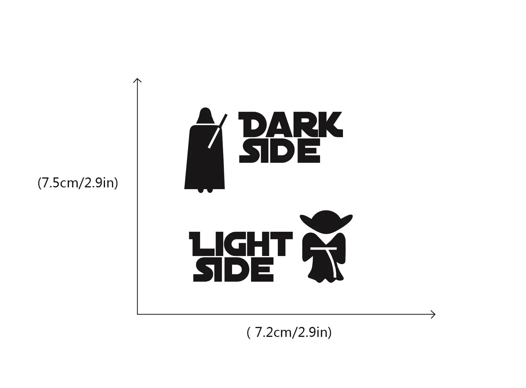 Star Wars Stickers Classic Movie Dark Side Light Side Switch Sticker Cartoon Vinyl Wall Sticker For Kids Room Bedroom Home Decor Wall Stickers Aliexpress