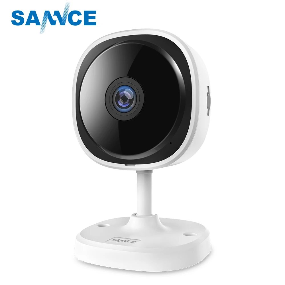 Koop SANNCE HD 1080 p Fisheye IP Camera Draadloze CCTV Mini Wifi Camara Nachtzicht IR Cut Home Security Camara Wifi babyfoon